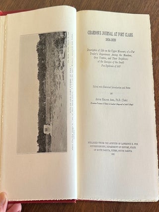 CHARDON'S JOURNAL AT FORT CLARK 1834-1839.