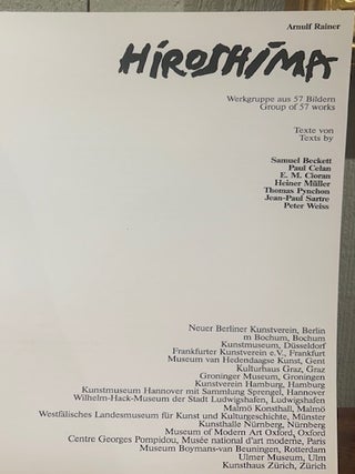 HIROSHIMA: Werkgruppe aus 57 Bildern/ Group of 57 Works.