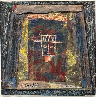 Item #55906 GUY. (Original Mixed Media Assemblage). Barry Spacks, 1931 – January 28...