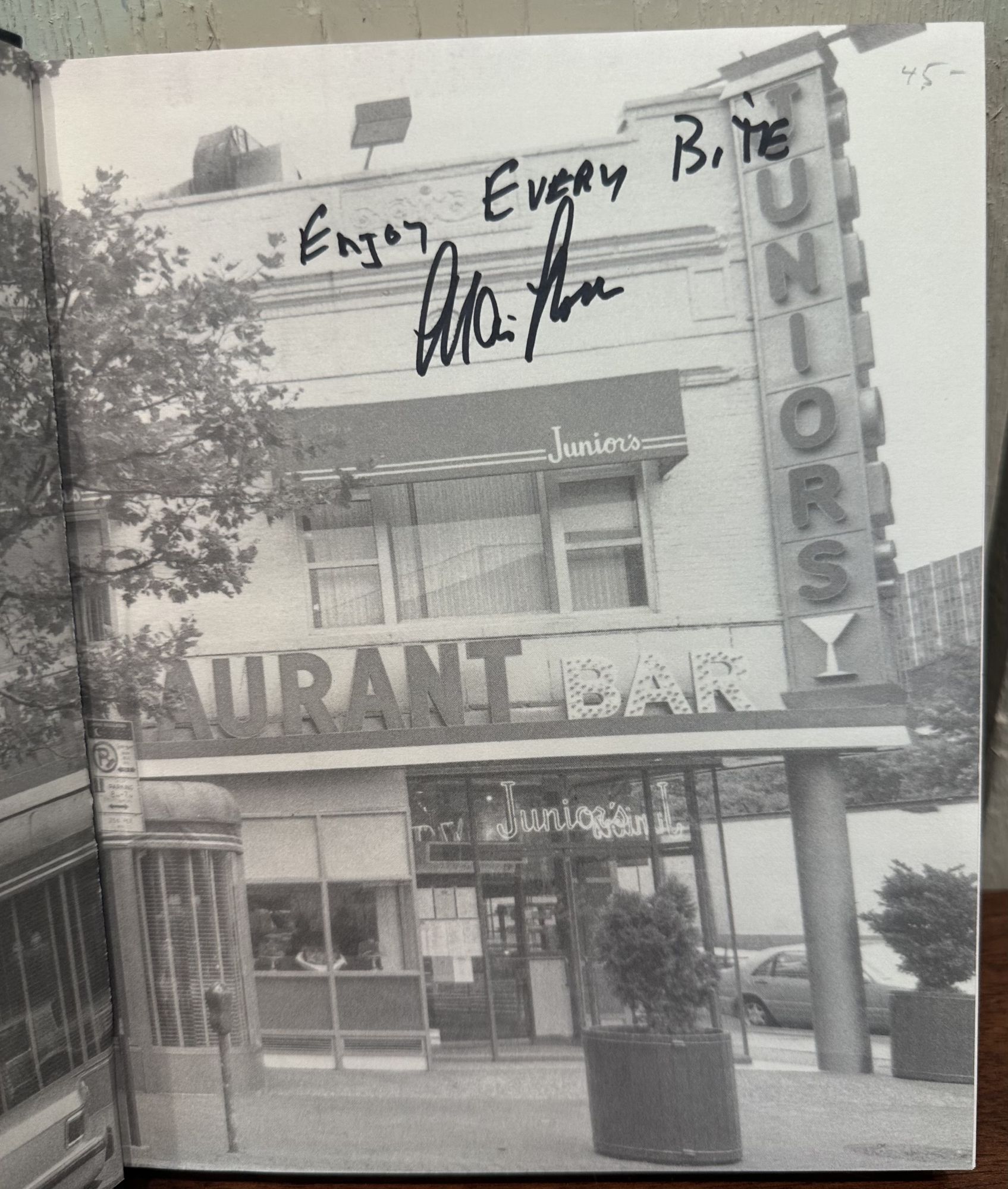 WELCOME TO JUNIOR'S! Signed . Remembering Brooklyn with Recipes and ...
