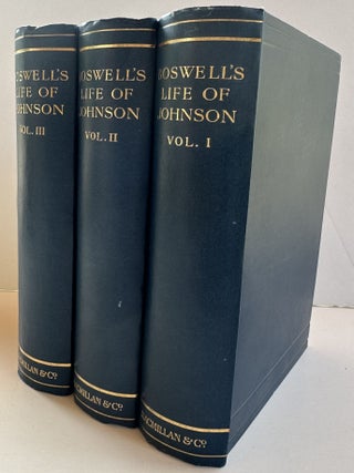 Item #56455 THE LIFE OF SAMUEL JOHNSON, LLD. (Three volumes). James Esq Boswell