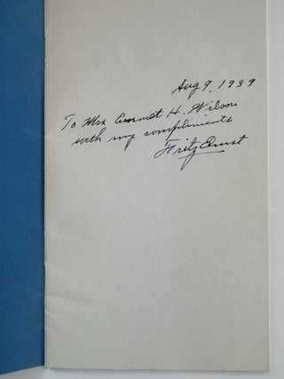 ACROSS THE PACIFIC IN A CHINA CLIPPER. (Inscribed)