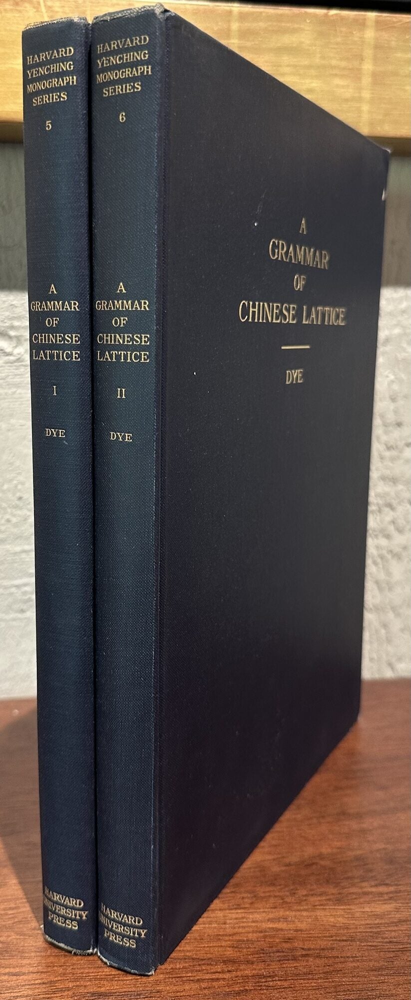 A GRAMMAR OF CHINESE LATTICE. Two Volumes | Daniel Sheets Dye