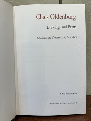CLAES OLDENBURG: Drawings and Prints
