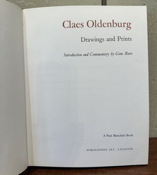 CLAES OLDENBURG: Drawings and Prints