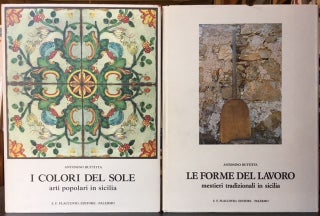 Item #8128 SICILIA LE FORME E I COLORI. 2 Volumes. Antonino Buttitta